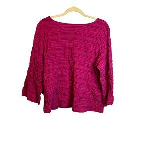 Habitat Shirt Women's Large Textured Crinkle Pink